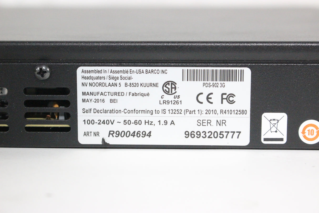 Barco R9004694 PDS-902 3G Digital Switcher