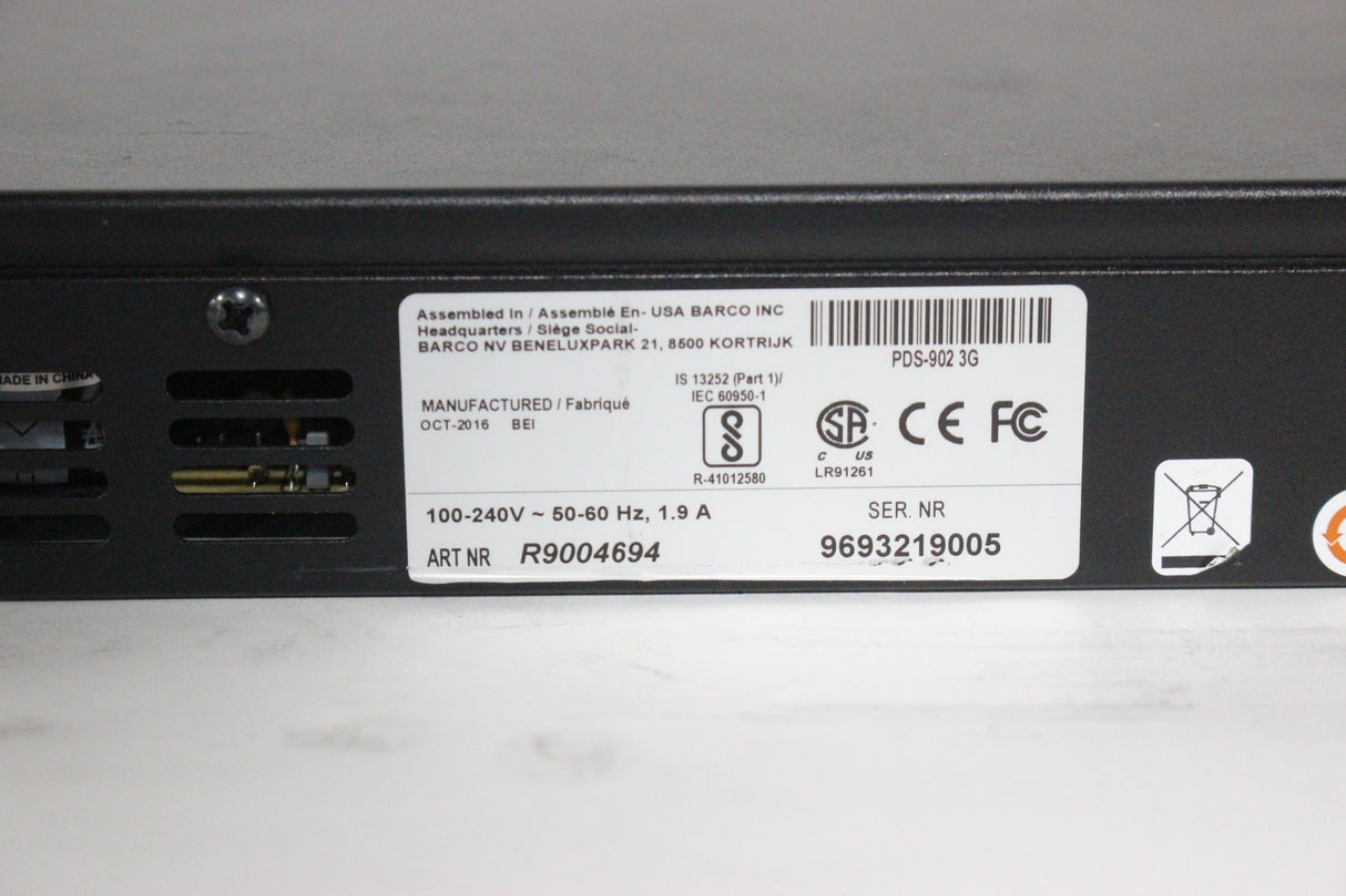 Barco R9004694 PDS-902 3G Digital Switcher