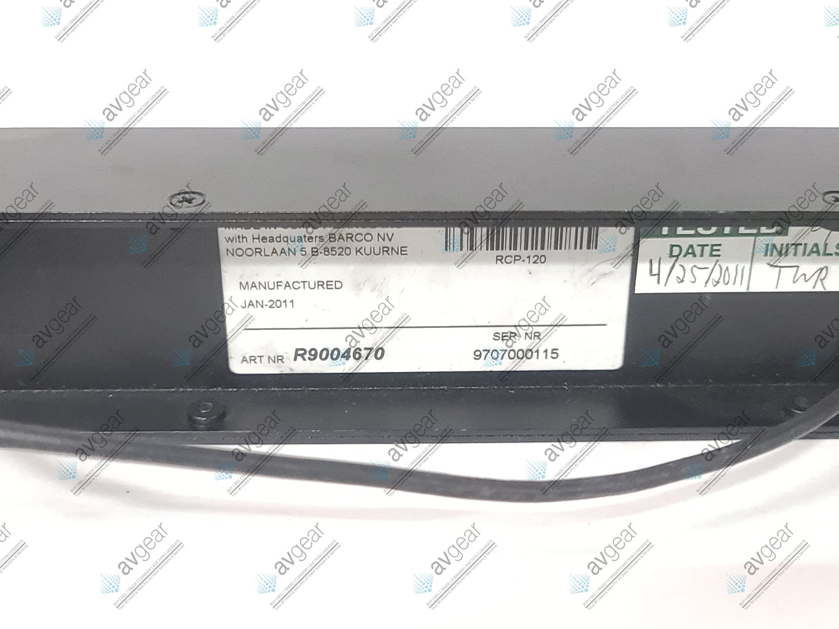 Barco R9004623 FSN-150 Compact Video Controller w/ RCP-120 Remote Control Panel and FSN LCD Display in Wheeled Road Case