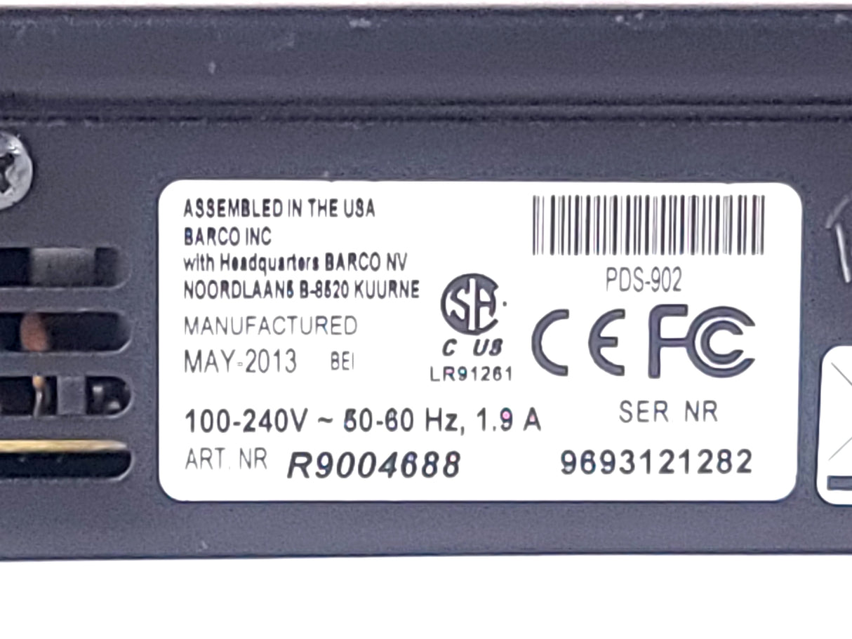 Barco R9004688 PDS 902 3G Digital Video Switcher (For Parts)