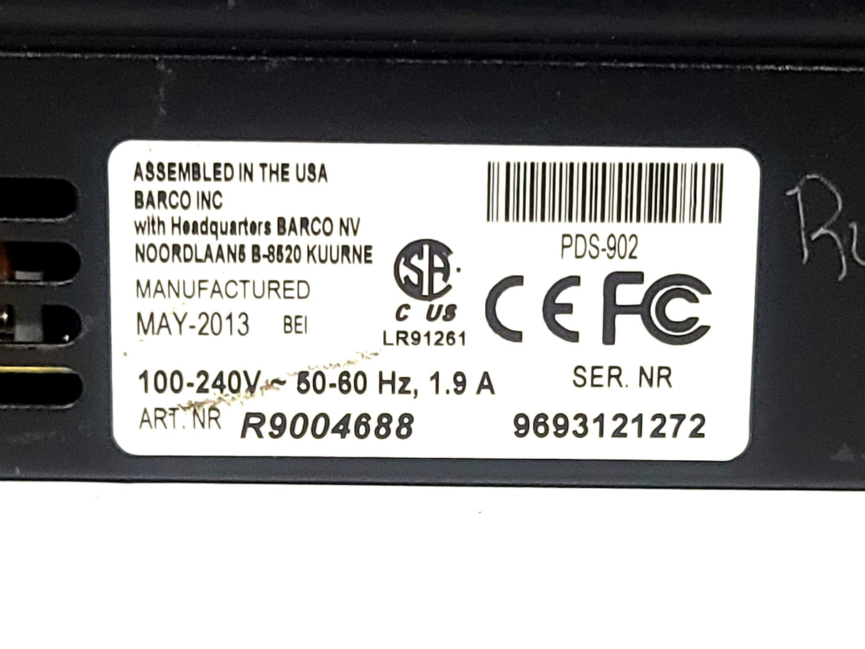 Barco R9004688 PDS‑902 Digital Switcher in Hard Carrying Case