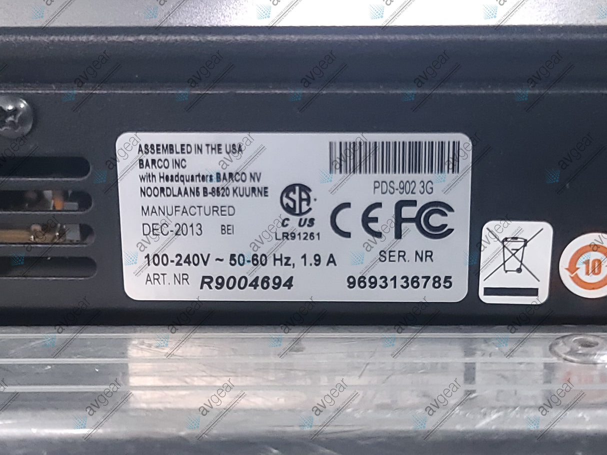 Barco R9004694 PDS-902 3G Digital Switcher in Hard Carry Case