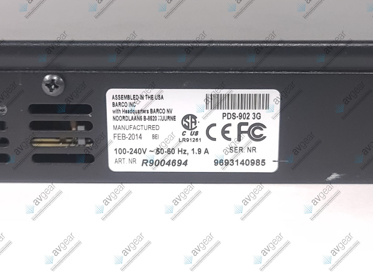 Barco R9004694 PDS-902 3G Digital Switcher in Hard Carry Case