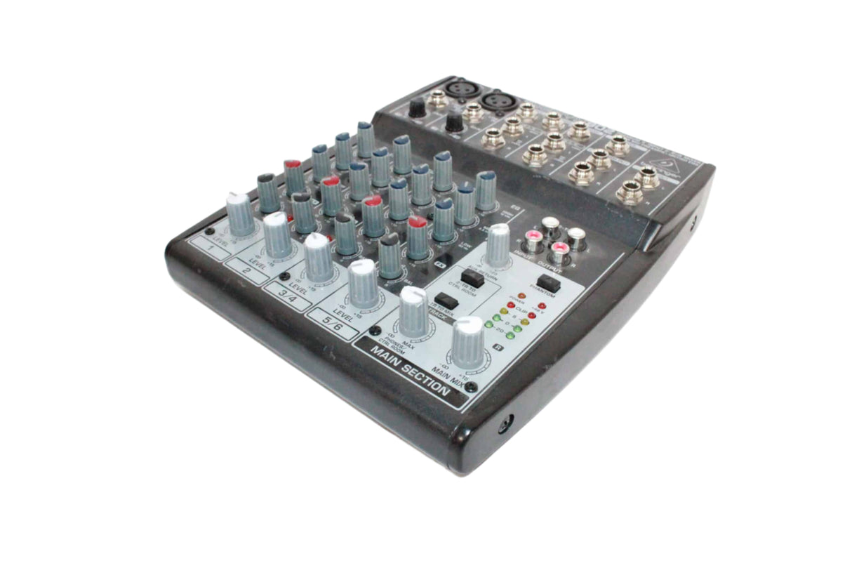 Behringer Xenyx 802 Premium 8-Input 2-Bus Mixer with XENYX Mic Preamps and British EQ