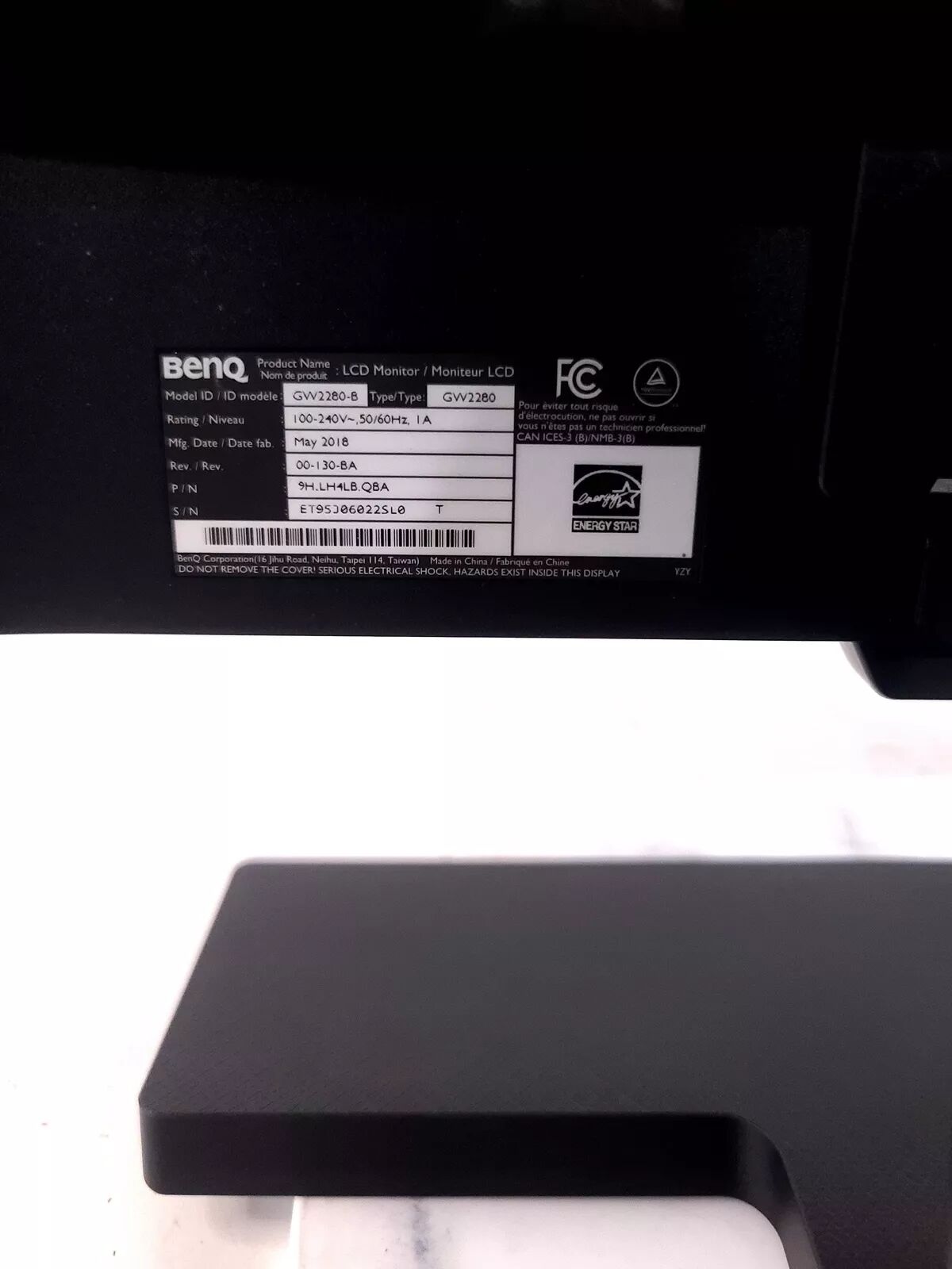 Benq GW2280-B 22" LCD Monitor