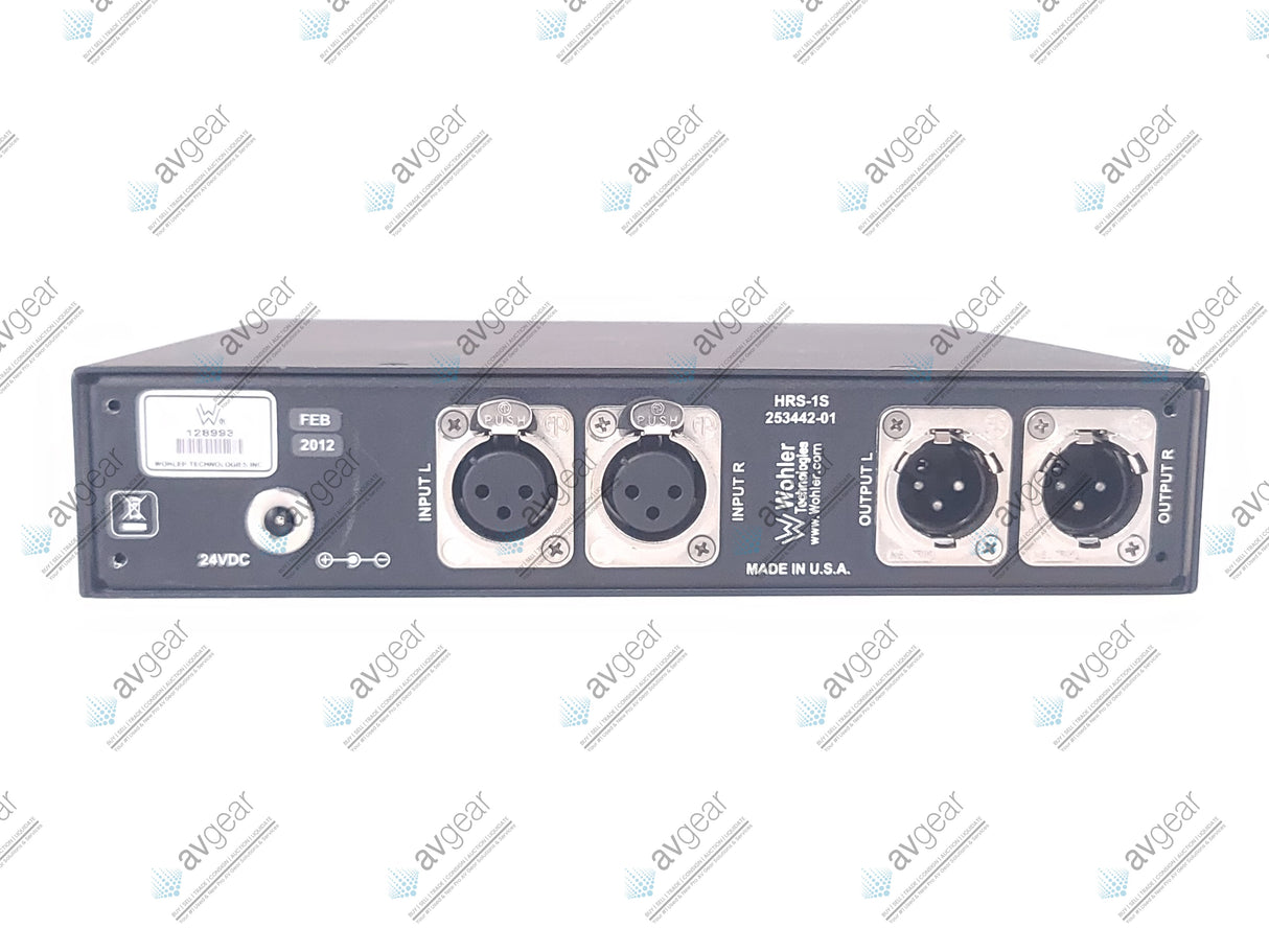 Wohler Technologies HRS-1S Half-Rack 2-Channel Analog Audio Monitor