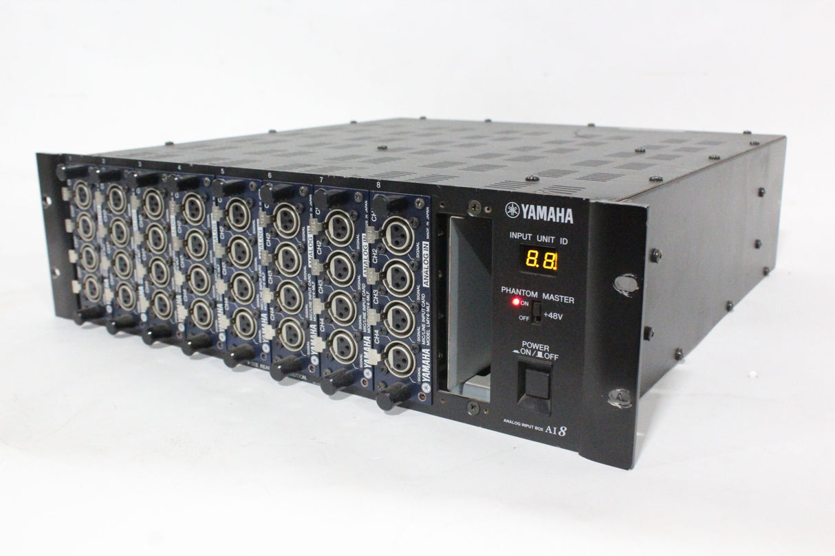 Yamaha AI8-ML8 Analog Input Box w/ (8) LMY4-MLF Analog Input Option Cards (Powers ON, Not Fully Tested)||Yamaha AI8-ML8 Analog Input Box w/ (8) LMY4-MLF Analog Input Option Cards (Powers ON, Not Fully Tested)|Yamaha AI8-ML8 Analog Input Box w/ (8) LMY4-MLF Analog Input Option Cards (Powers ON, Not Fully Tested)|Yamaha AI8-ML8 Analog Input Box w/ (8) LMY4-MLF Analog Input Option Cards (Powers ON, Not Fully Tested)|Yamaha AI8-ML8 Analog Input Box w/ (8) LMY4-MLF Analog Input Option Cards (Powers O