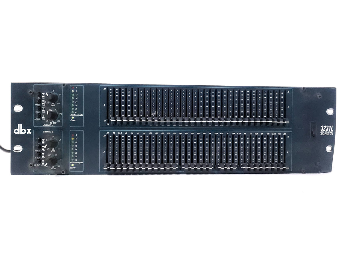 dbx 3231L Dual 1/3 Octave Graphic EQ 31-Band Equalizer