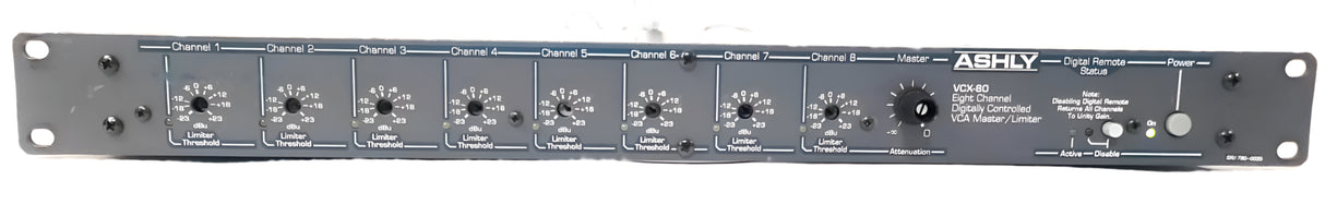 Ashly VCX-80 8-Channel Digitally Controlled VCA Limiter