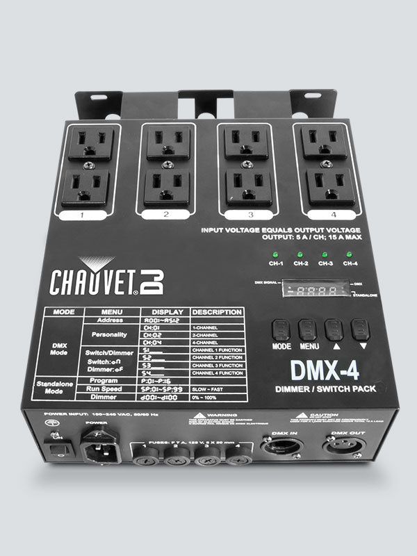 CHAUVET DJ DMX-4LED 4-Channel Dimmer Pack
