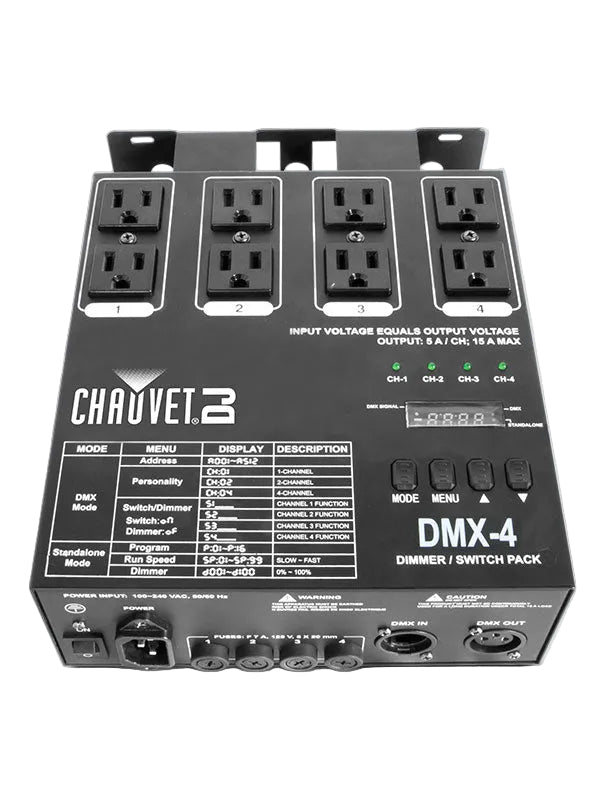 CHAUVET DJ DMX-4LED 4-Channel Dimmer Pack