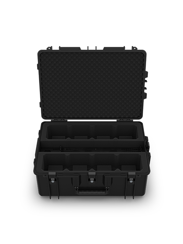 CHAUVET DJ Freedom Charge 8P Pelican-Style Charging Transport Case for Freedom Par Q9 and H9 IP (Black)