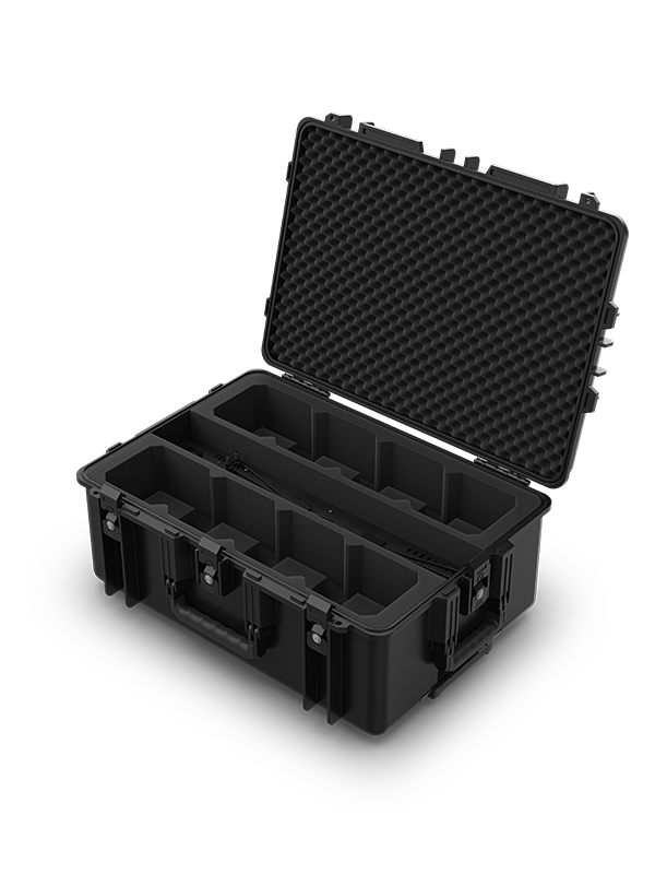 CHAUVET DJ Freedom Charge 8P Pelican-Style Charging Transport Case for Freedom Par Q9 and H9 IP (Black)