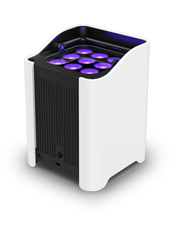 CHAUVET DJ Freedom Flex H9 IP Weather-Resistant Battery-Powered RGBAW+UV LED PAR Kit with Charging Case (6-Pack)
