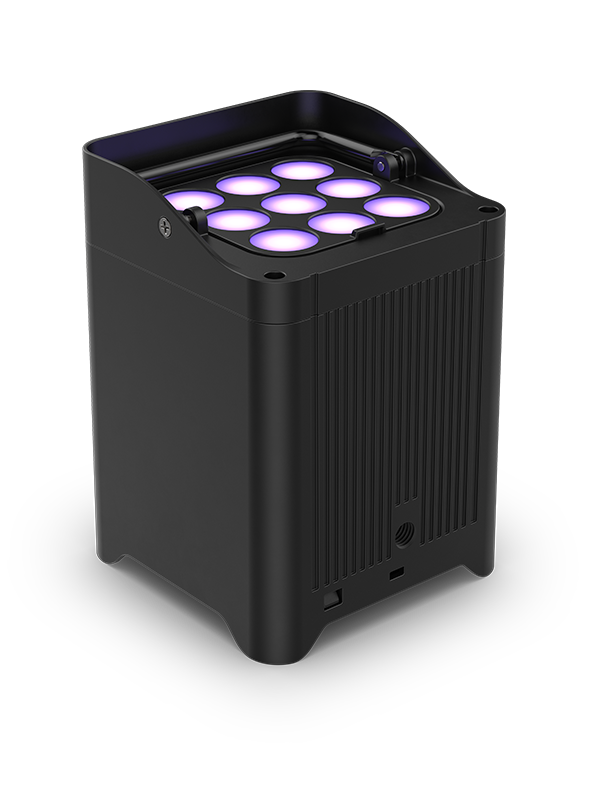 CHAUVET DJ Freedom Flex H9 IP Weather-Resistant Battery-Powered RGBAW+UV LED PAR Kit with Charging Case (6-Pack)