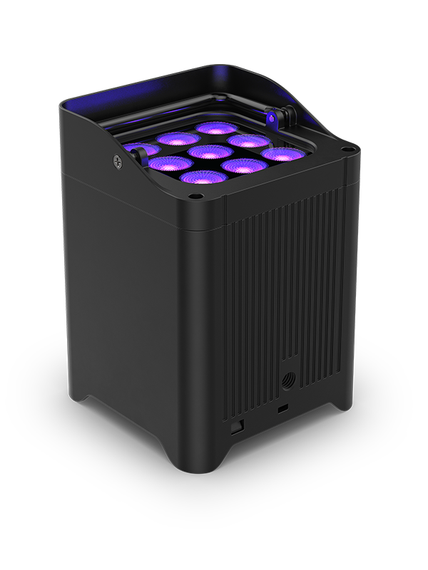 CHAUVET DJ Freedom Flex H9 IP Weather-Resistant Battery-Powered RGBAW+UV LED PAR Kit with Charging Case (6-Pack)