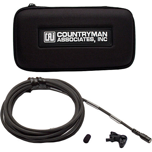 Countryman B2DW4FF05BSR B2D Directional Lavalier with Detachable SR Connector for Sennheiser Wireless Transmitters (Gray Band, Black)