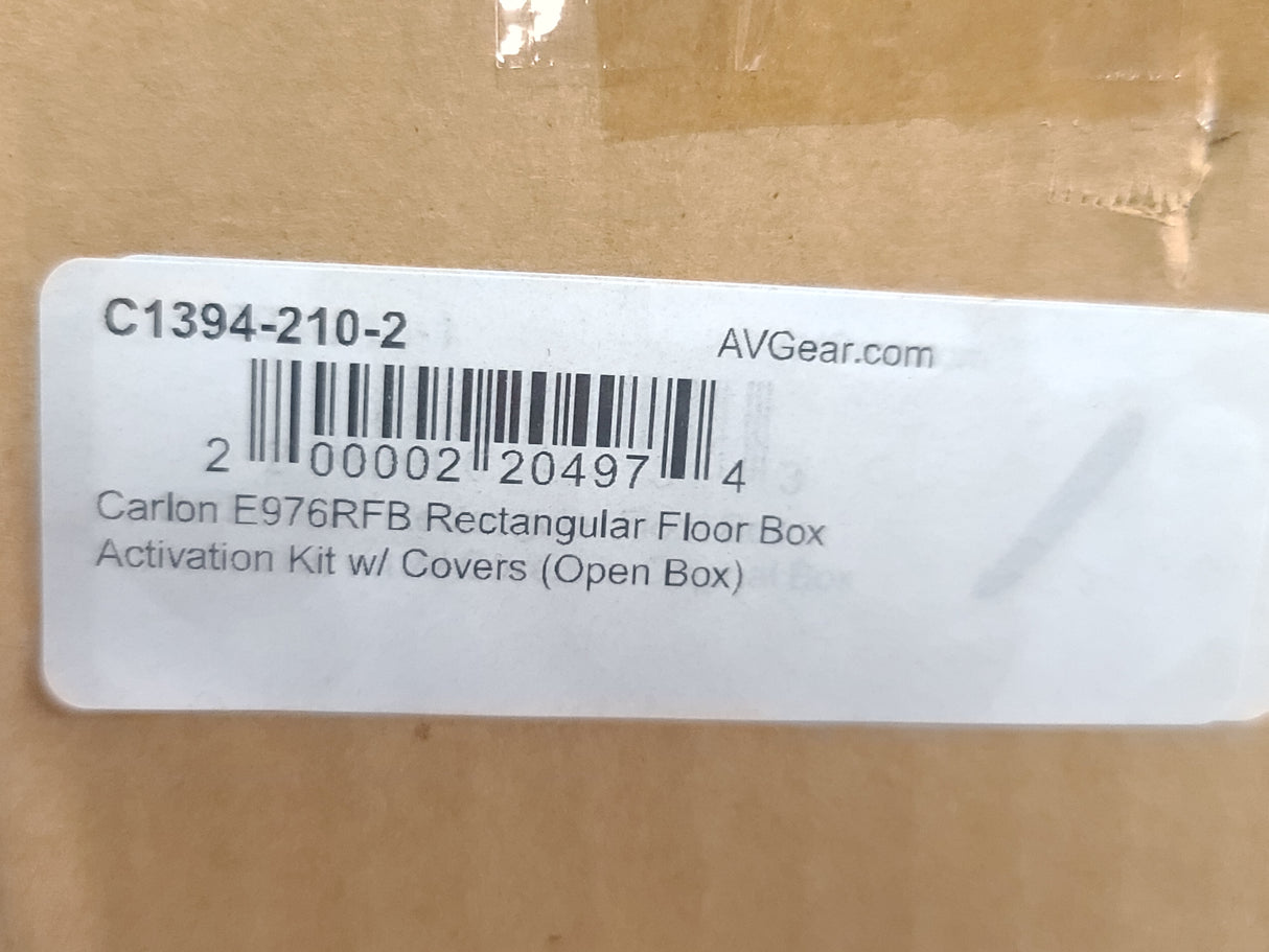 Carlon E976RFB Rectangular Floor Box Activation Kit w/ Covers (Open Box)