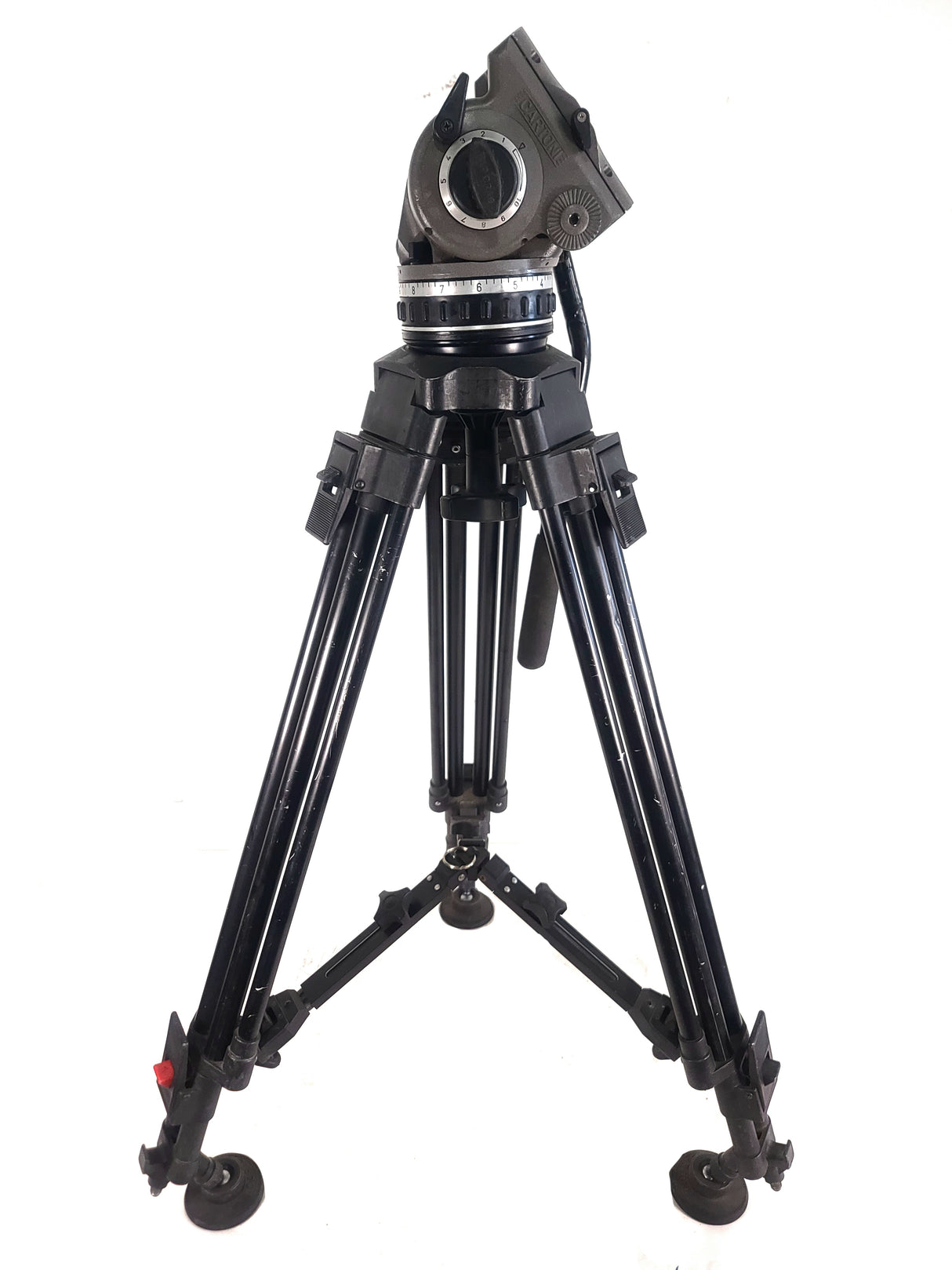 Cartoni Laser Fluid Head 2 Stage Tripod in Tuffpak Hard Carry Case