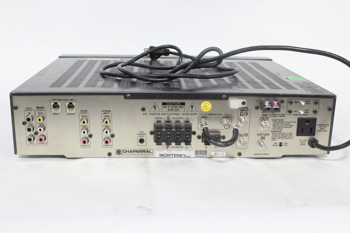 Chaparral Monterey 100C Plus VideoCipher II Plus Satellite Receiver