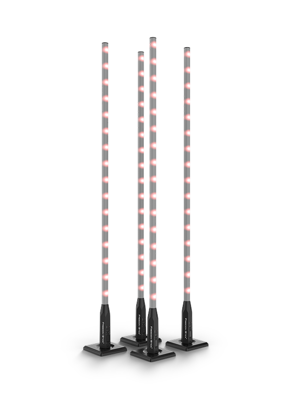 CHAUVET DJ Freedom Stick X4 Battery-Powered RGB LED Tube Kit with Stands & Case (4-Pack)