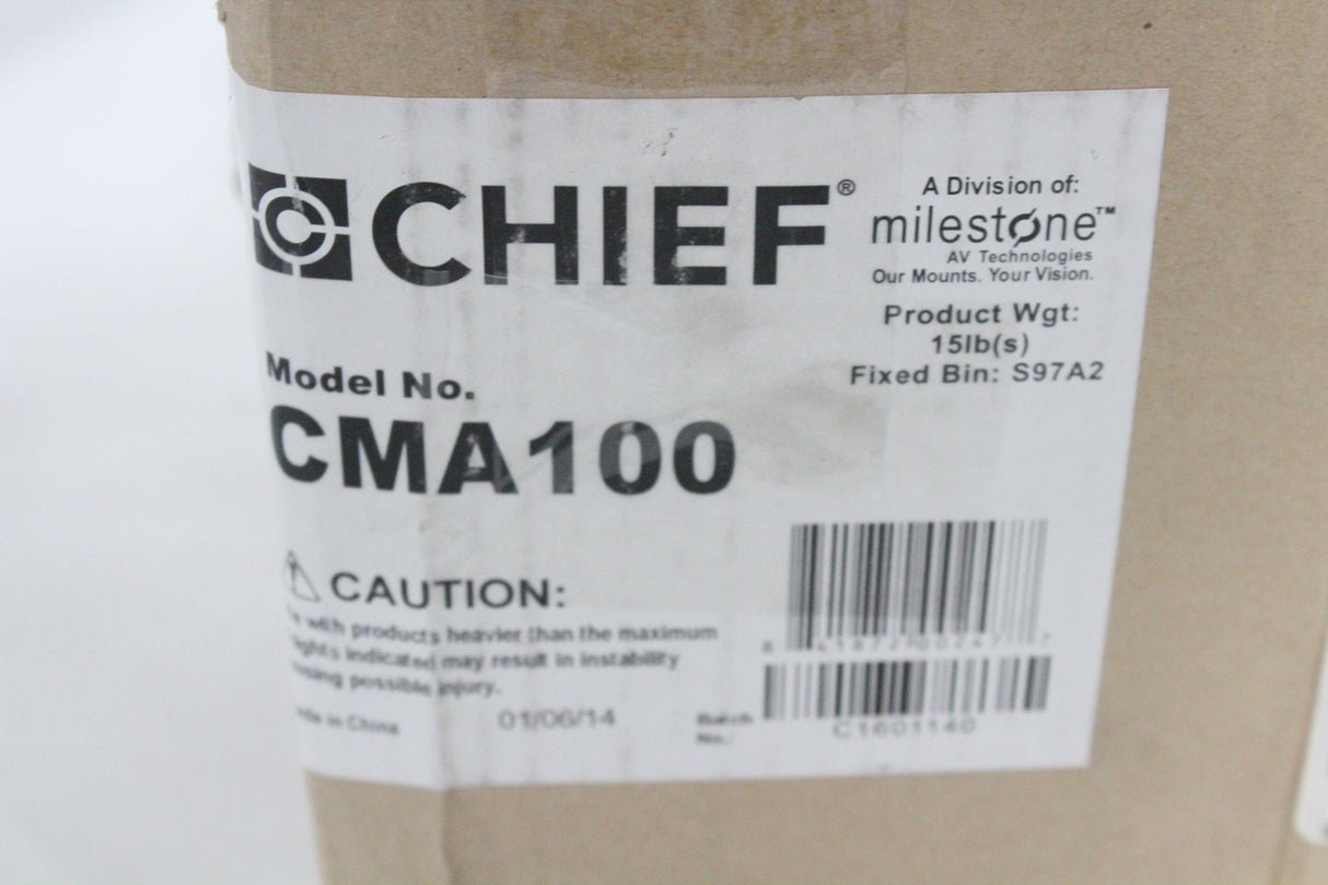 Chief CMA100 8" Ceiling Mounting Plate Kit w/ 1.5" Adjustable Column (Open Box)