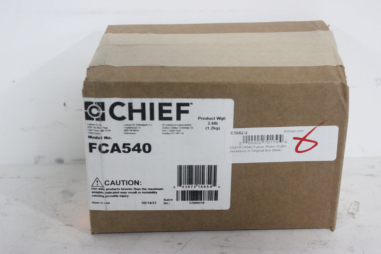 Chief FCA540 Fusion Power Outlet Accessory in Original Box (New)