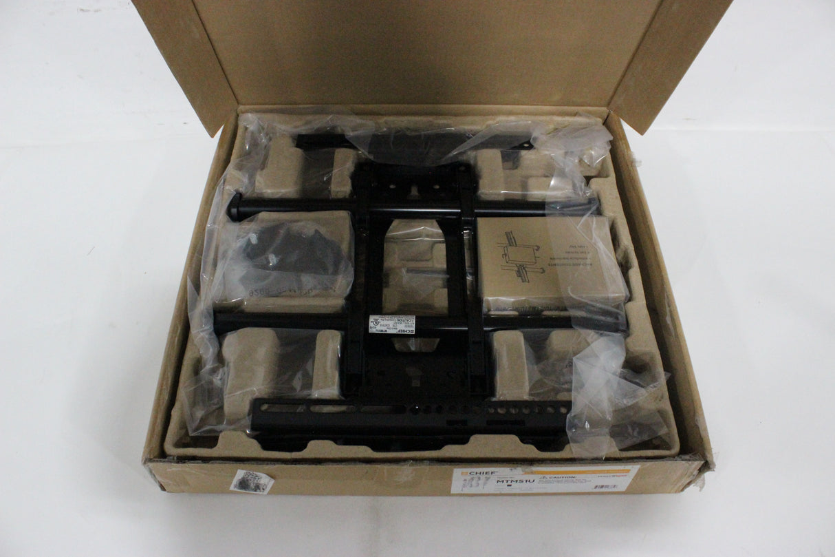 Chief MTMS1U Medium Fusion Micro-Adjustable Tilt Wall Mount (Single Stud, Black)