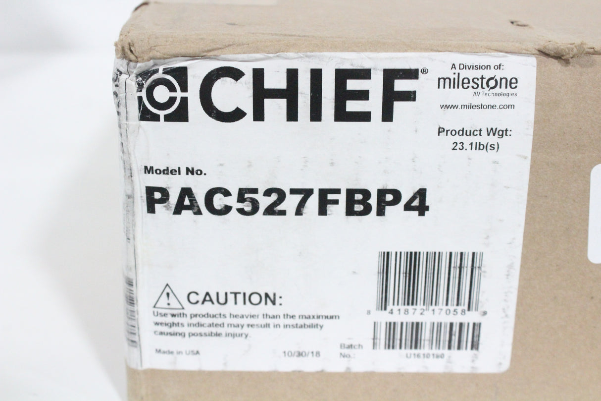 Chief Proximity In-Wall Storage Box (2 Rcpt Filter Surge, BK) PAC526FBP2 (New)