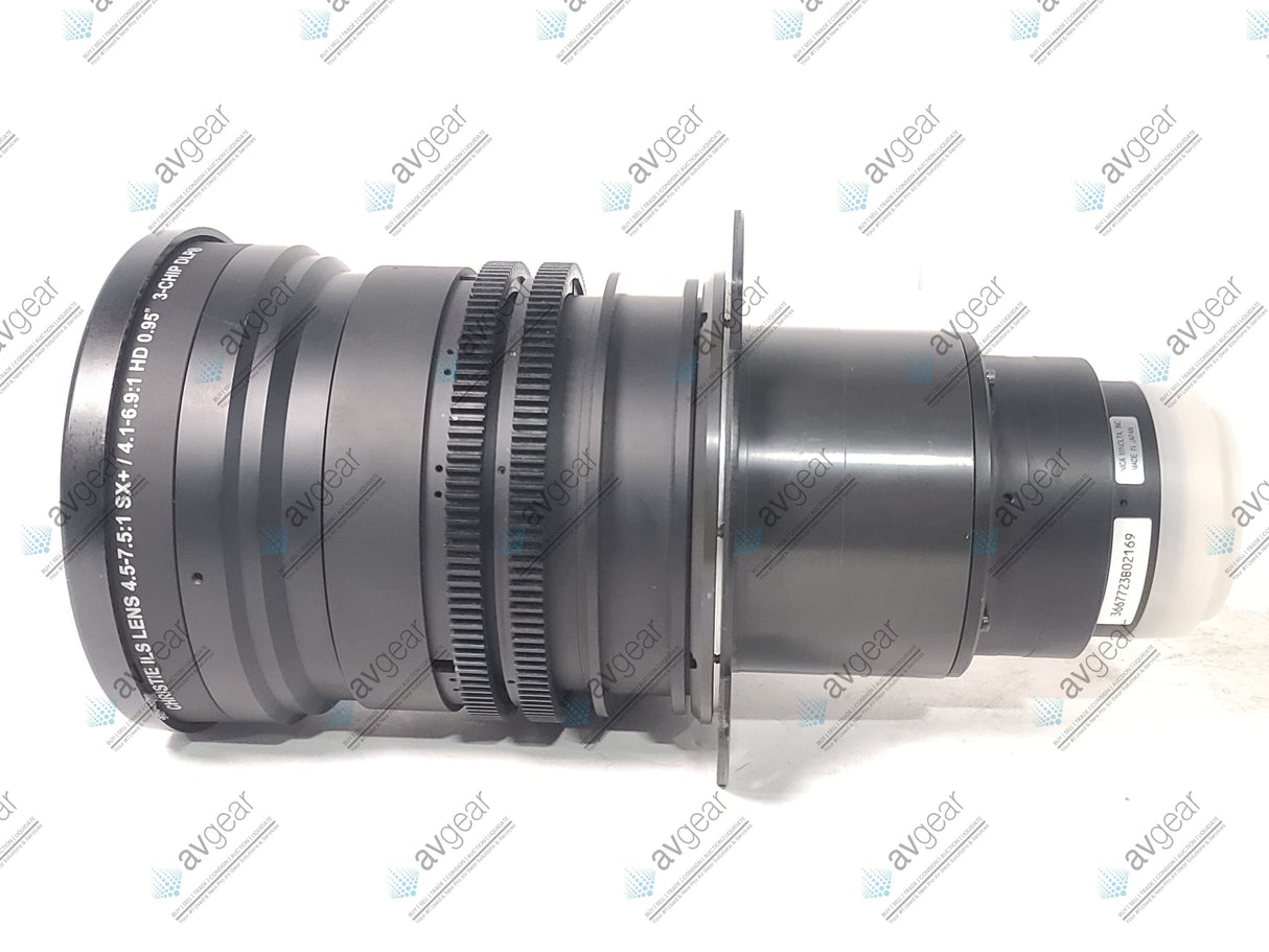 Christie 104-115101-XX ILS 4.5-7.5:1 SX+ / 4.1-6.9:1 HD 0.95" 3-CHIP DLP Projector Lens in Hard Carrying Case