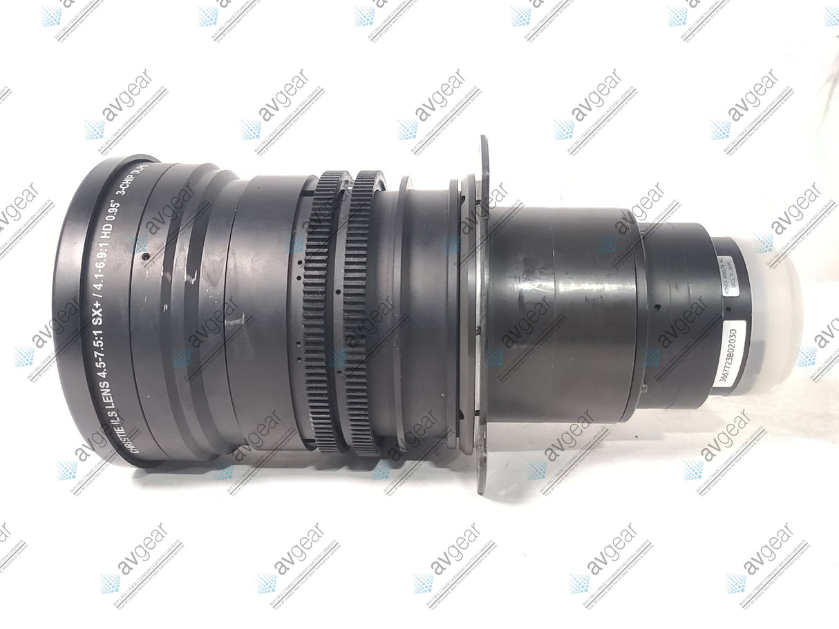 Christie 104-115101-XX ILS 4.5-7.5:1 SX+ / 4.1-6.9:1 HD 0.95" 3-CHIP DLP Projector Lens in Hard Carrying Case