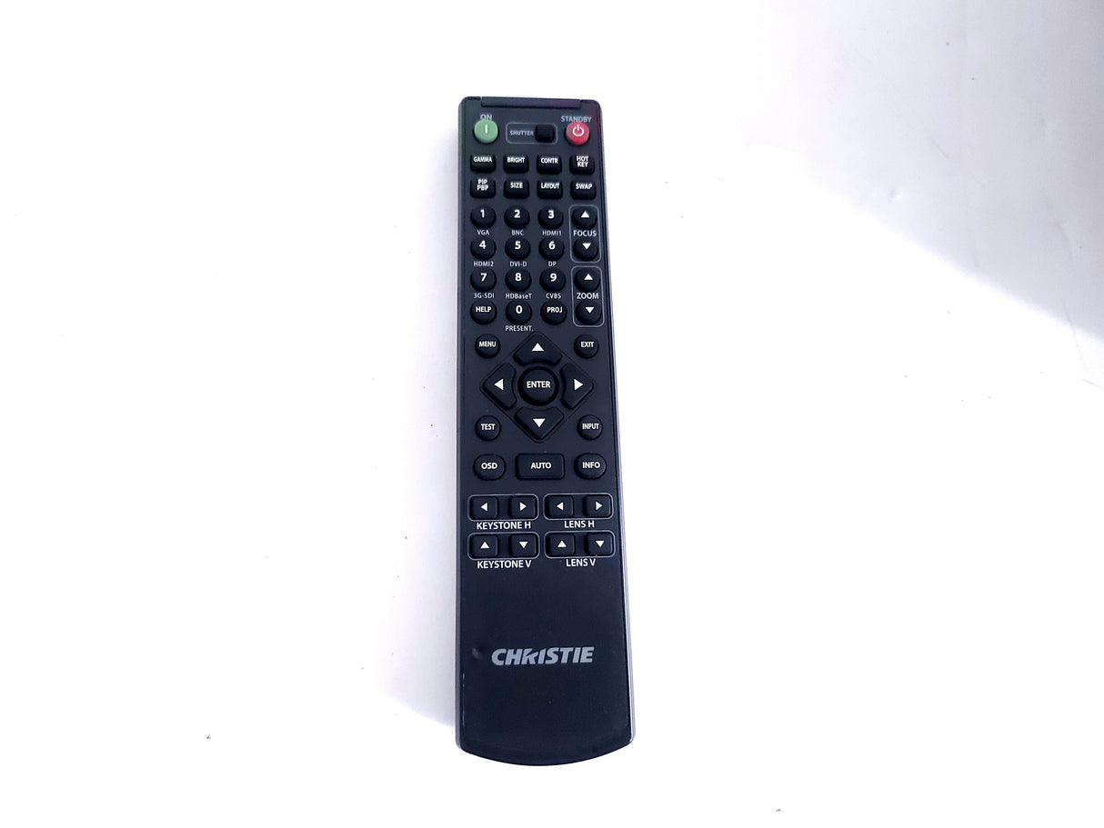 Christie D12HD-H 10,000 Lumen 1DLP Large Venue Projector (1126 Op Hours) w/ Remote Control in Hard Wheeled Case