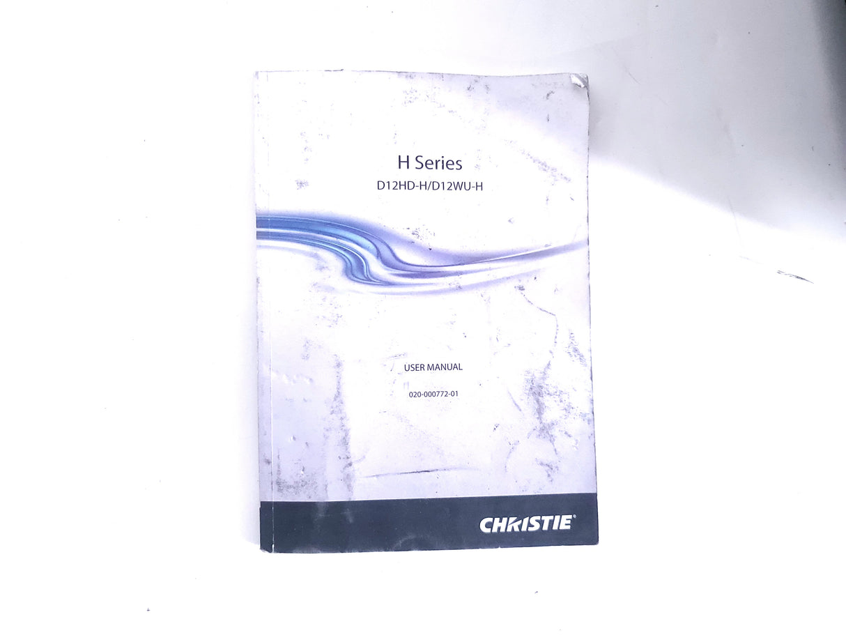 Christie D12HD-H 10,000 Lumen 1DLP Large Venue Projector (1126 Op Hours) w/ Remote Control in Hard Wheeled Case