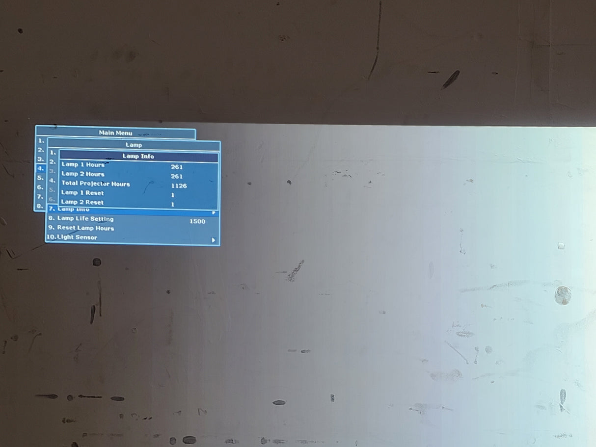 Christie D12HD-H 10,000 Lumen 1DLP Large Venue Projector (1126 Op Hours) w/ Remote Control in Hard Wheeled Case