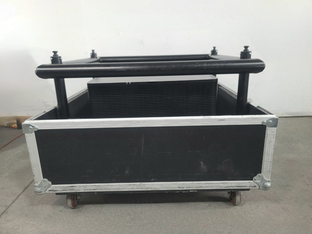 Christie D12HD-H (Lamp 1 1004, Lamp 2 1288 Hours) 10,000 Lumens HD 0.95" DLP x 1 1080P Large Venue Projector (NO LENS) In Wheeled Road Case