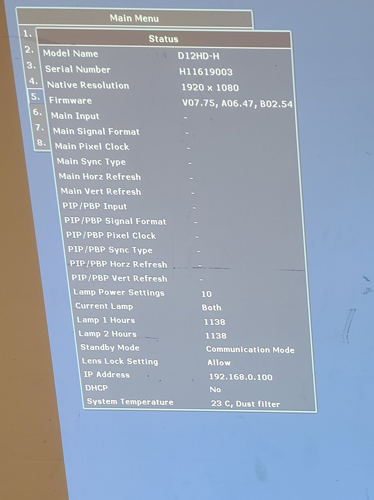 Christie D12HD-H (Lamp 1 1138, Lamp 2 1138 Total Hours) 10,000 Lumens HD 0.95" DLP x 1 1080P Large Venue Projector (NO LENS) In Wheeled Road Case