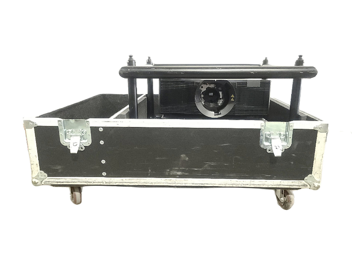 Christie D12HD-H (Lamp 1 1665 , Lamp 2 1109 Hours) 10,000 Lumens HD 0.95" DLP x 1 1080P Large Venue Projector (NO LENS) In Wheeled Road Case