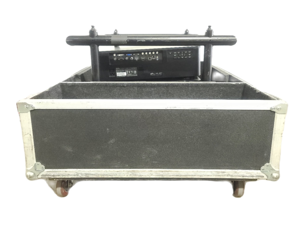 Christie D12HD-H (Lamp 1 1665 , Lamp 2 1109 Hours) 10,000 Lumens HD 0.95" DLP x 1 1080P Large Venue Projector (NO LENS) In Wheeled Road Case