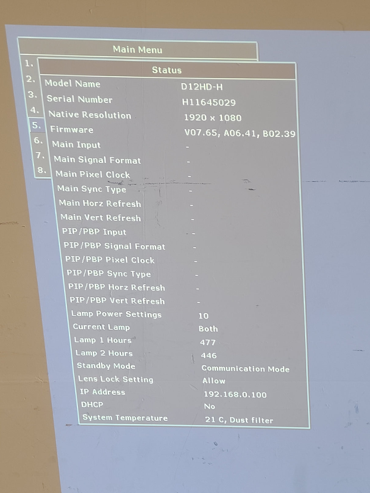 Christie D12HD-H (Lamp 1 477, Lamp 2 446 Hours) 10,000 Lumens HD 0.95" DLP x 1 1080P Large Venue Projector (NO LENS) In Wheeled Road Case
