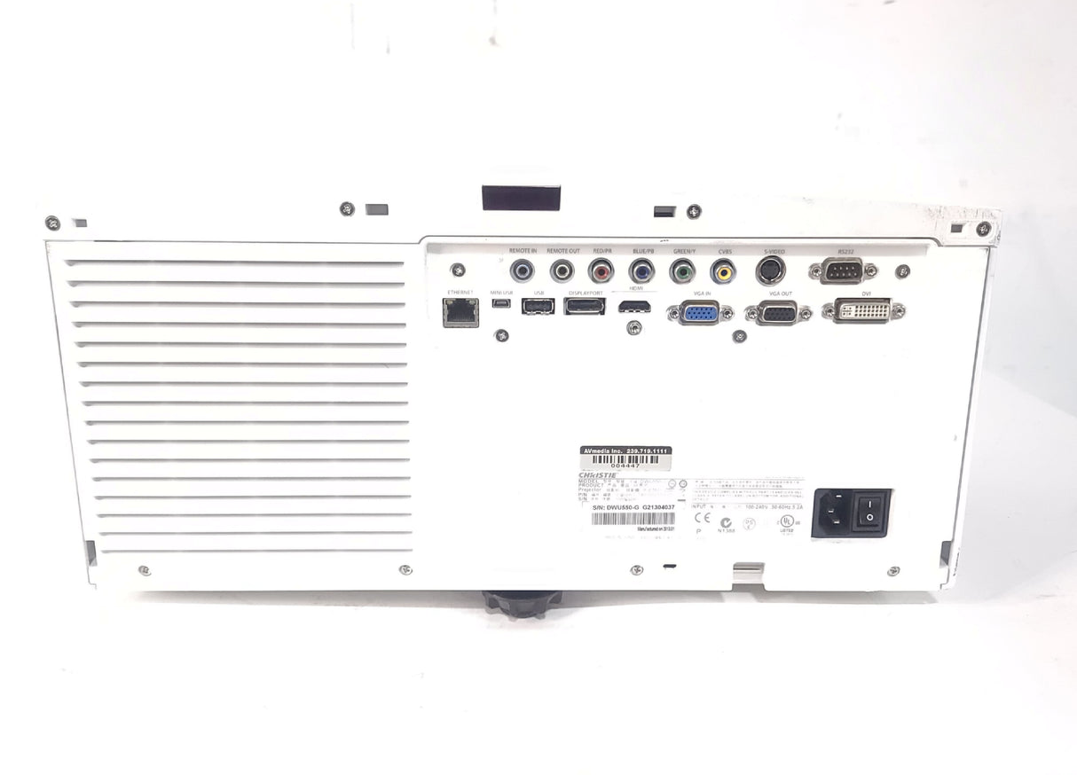 Christie DWU550-G WUXGA 5,600 ANSI Lumens 1-Chip DLP Large Venue Projector (NEEDS REPAIR)