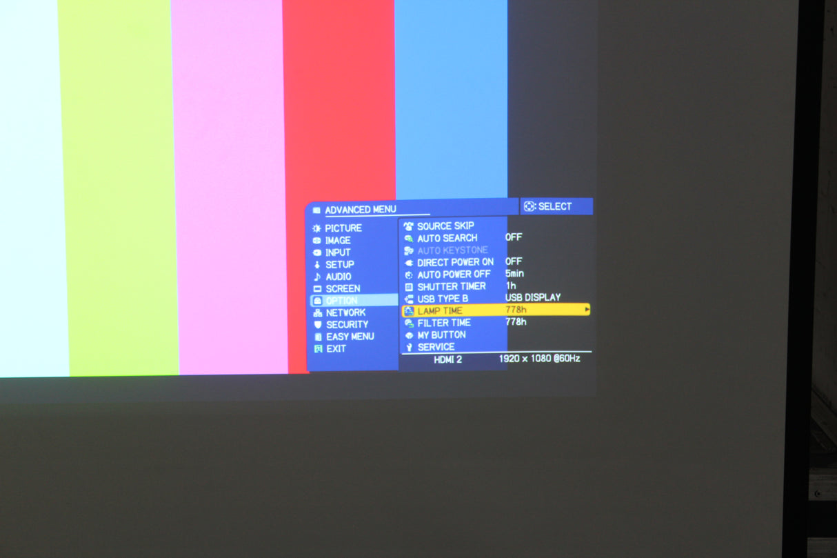 Christie LWU501i 3-Chip 5000 Lumen WUXGA LCD Conference Projector (778 Hours) w/ Remote in Hard Rolling Case