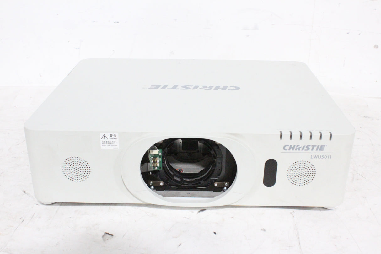 Christie LWU501i (5,000 Lumen) 3 Chip WUXGA LCD Conference Projector (791 Hours) w/ Remote in SKB Hard Wheeled Case (1688-195)