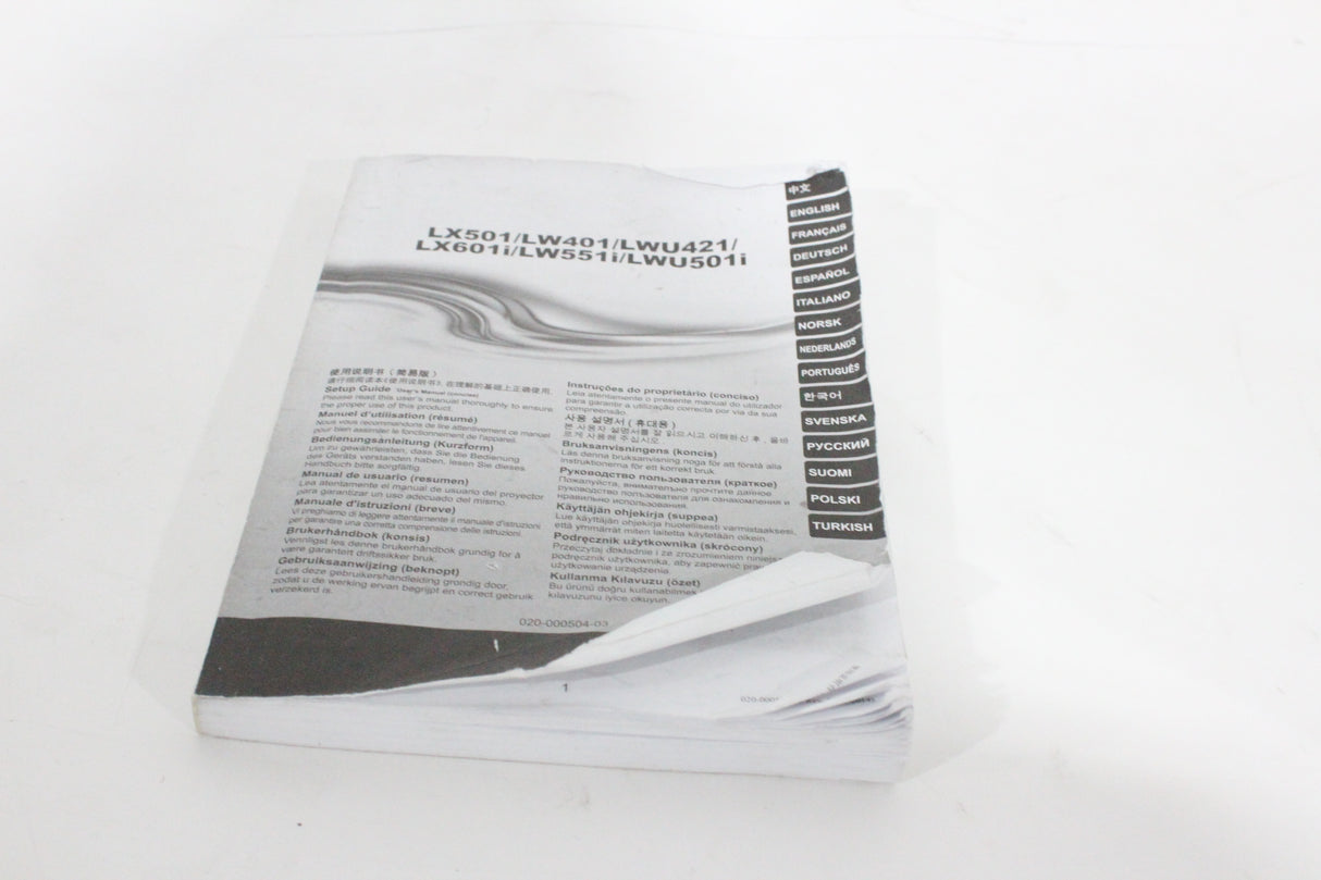 Christie LWU501i (5,000 Lumen) 3 Chip WUXGA LCD Conference Projector (957 Hours) w/ Remote in Hard Rolling Case (1688-208)