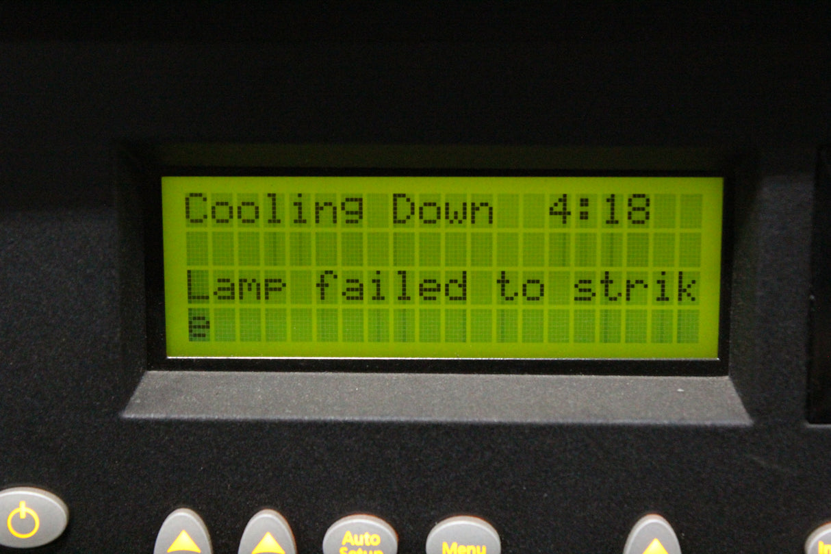 Christie Roadster HD18K 1080 HD 18000 LUMEN 3-Chip DLP Digital Projector (Powers ON - Lamp Failed To Strike)