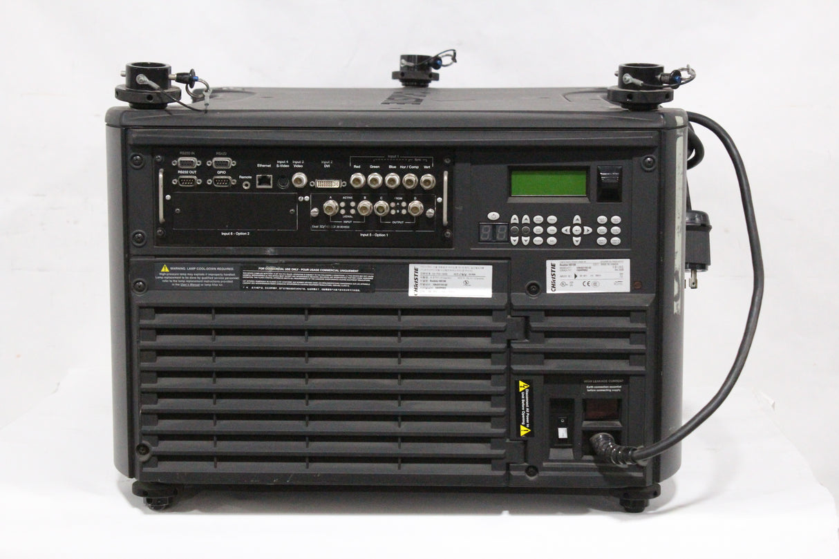 Christie Roadster HD18K 1080 HD 18000 LUMEN 3-Chip DLP Digital Projector (Powers ON - Lamp Failed To Strike)