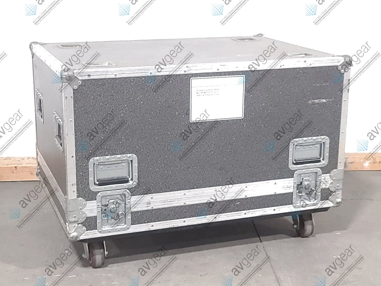 Christie Roadster HD20K-J 20,000 Lumen HD 0.95" DLP x 3 Large Venue Projector (914 Hours) w/ (4) Clamps, Hardware & Remote in Wheeled Road Case