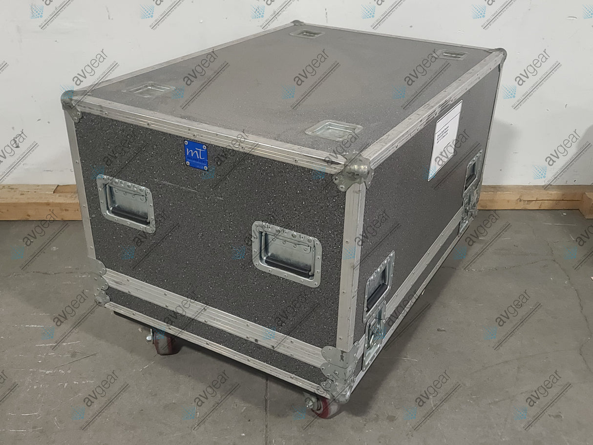 Christie Roadster WU14K-M 12,500 Lumens WUXGA DLP x 3 Large Venue Projector (877 & 862 Hours) w/ Remote (2) Extra Lamps & Wheeled Road Case