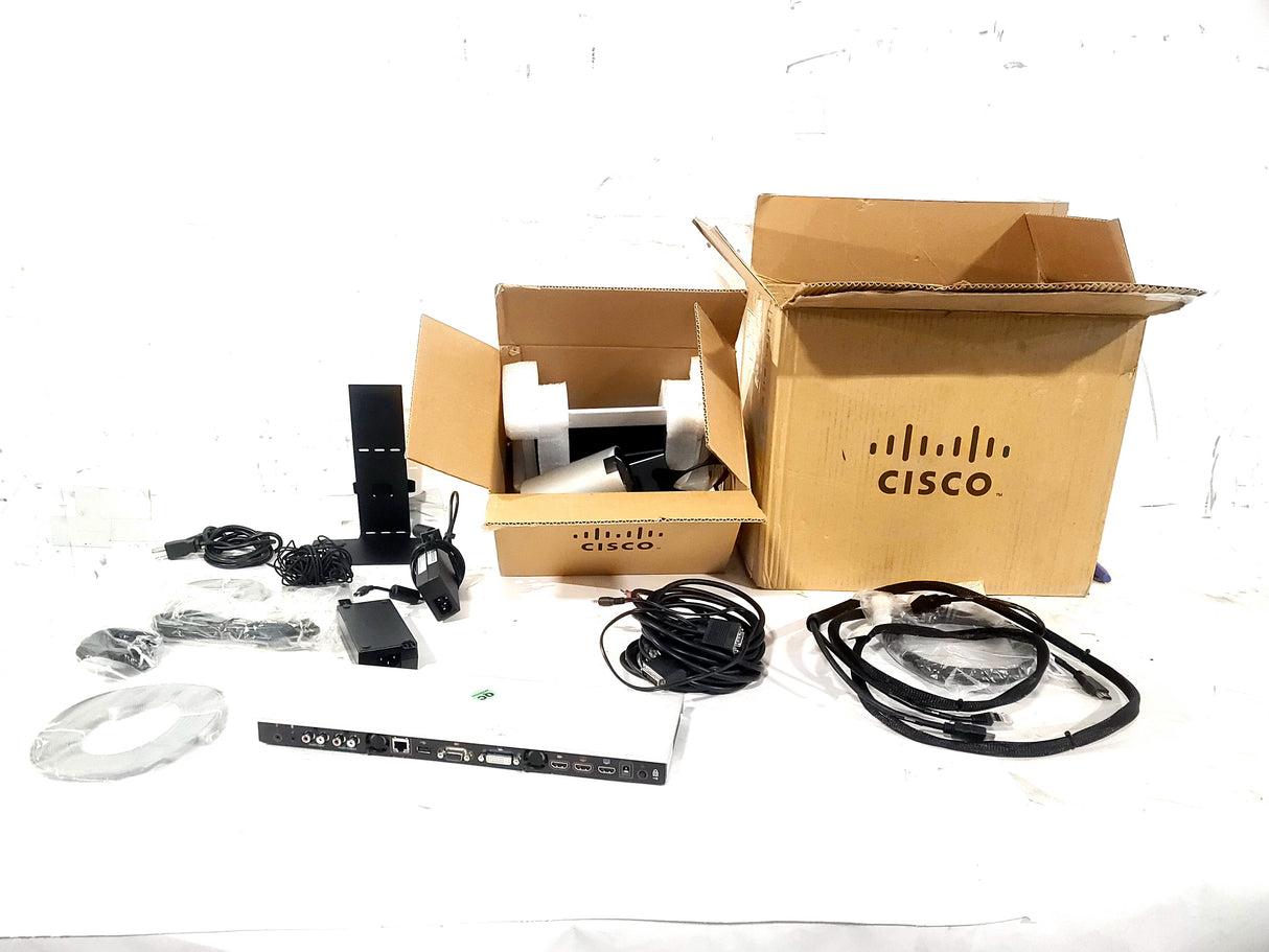 Cisco CTS Quick Set Video Conference Kit w/ TTC8-02 PrecisionHD 1080p Camera (w/ Power Supply) & C20 Codec Hub & Touch10 Touch Panel & Cable Kit & Microphone in Original Box