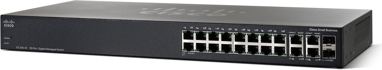 Cisco SG300-20 20-Port Gigabit Managed Switch