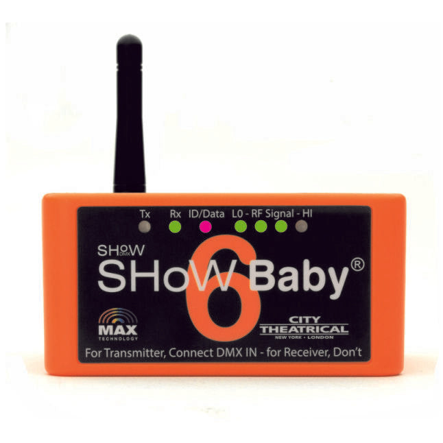 City Theatrical SHoW Baby 6 5702M Wireless DMX with Maximum Bandwidth Technology